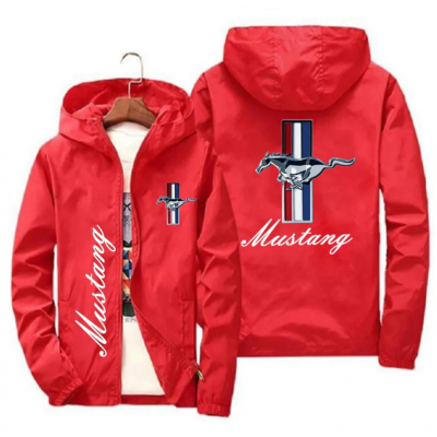 Ford Mustang Araba Logolu Kapüşonlu Ceket