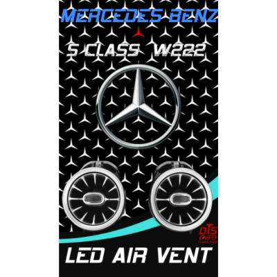 Mercedes Benz W222 S-Serisi 64 Renk Ambians Led Ön Air Vent Aydınlatmalı Havalandırma